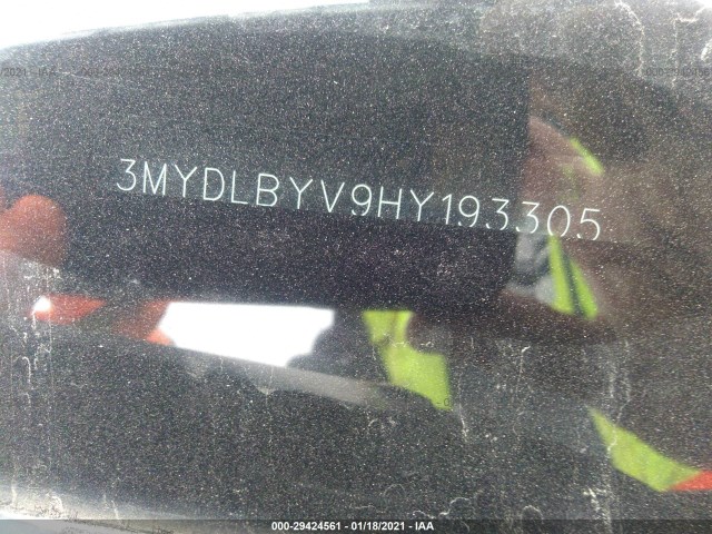 Photo 8 VIN: 3MYDLBYV9HY193305 - TOYOTA YARIS IA 