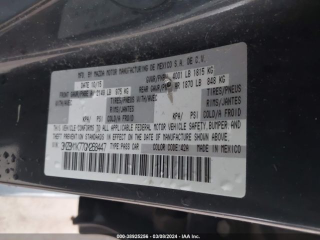 Photo 8 VIN: 3MZBM1K77GM268447 - MAZDA MAZDA3 