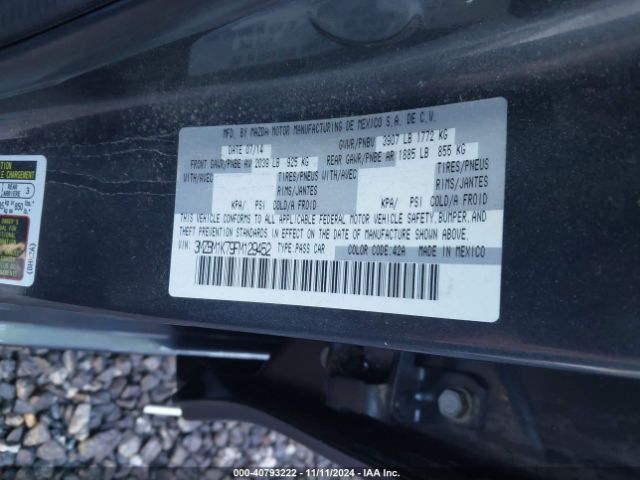 Photo 8 VIN: 3MZBM1K79FM129452 - MAZDA MAZDA3 