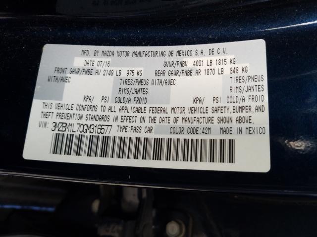 Photo 9 VIN: 3MZBM1L70GM316577 - MAZDA 3 TOURING 