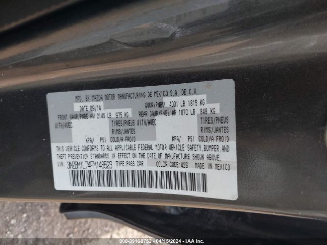 Photo 8 VIN: 3MZBM1L74FM148523 - MAZDA MAZDA3 