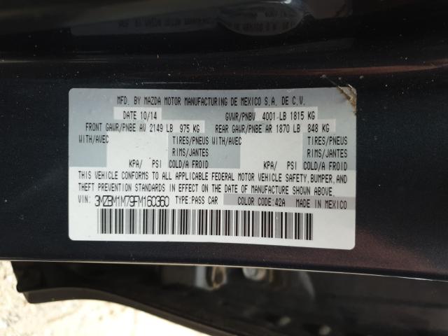 Photo 9 VIN: 3MZBM1M79FM160360 - MAZDA 3 GRAND TO 