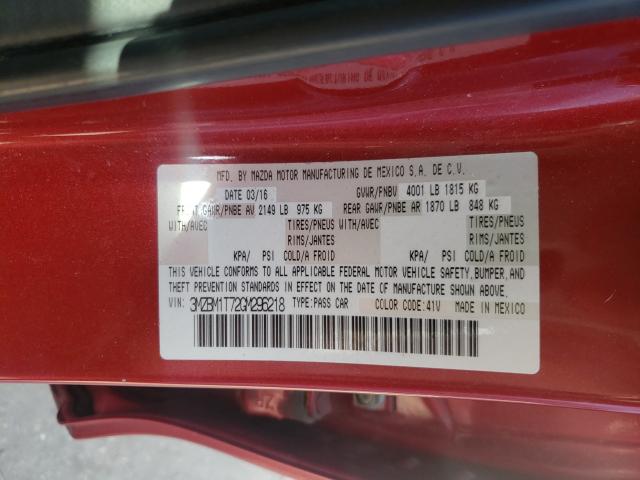 Photo 9 VIN: 3MZBM1T72GM296218 - MAZDA 3 SPORT 