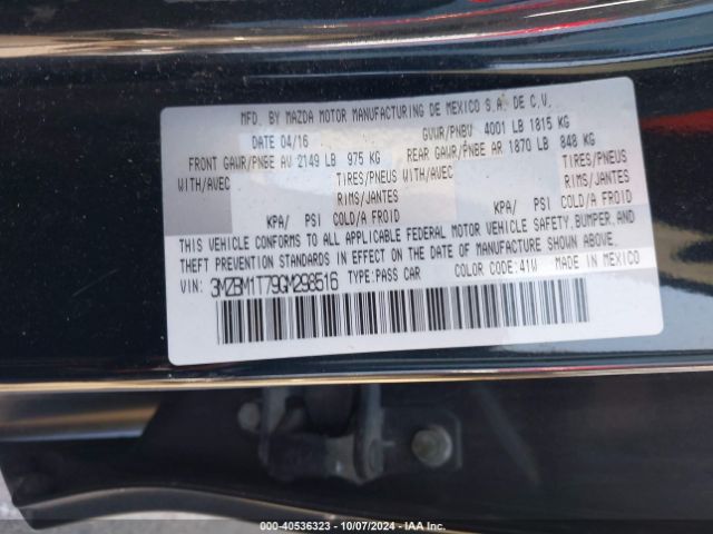 Photo 8 VIN: 3MZBM1T79GM298516 - MAZDA MAZDA3 