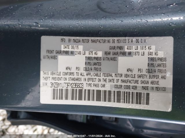 Photo 8 VIN: 3MZBM1U73FM236803 - MAZDA MAZDA3 