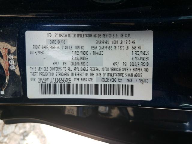 Photo 9 VIN: 3MZBM1U73GM298459 - MAZDA 3 SPORT 