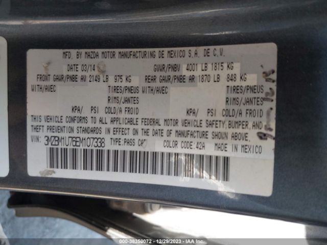 Photo 8 VIN: 3MZBM1U76EM107338 - MAZDA MAZDA3 