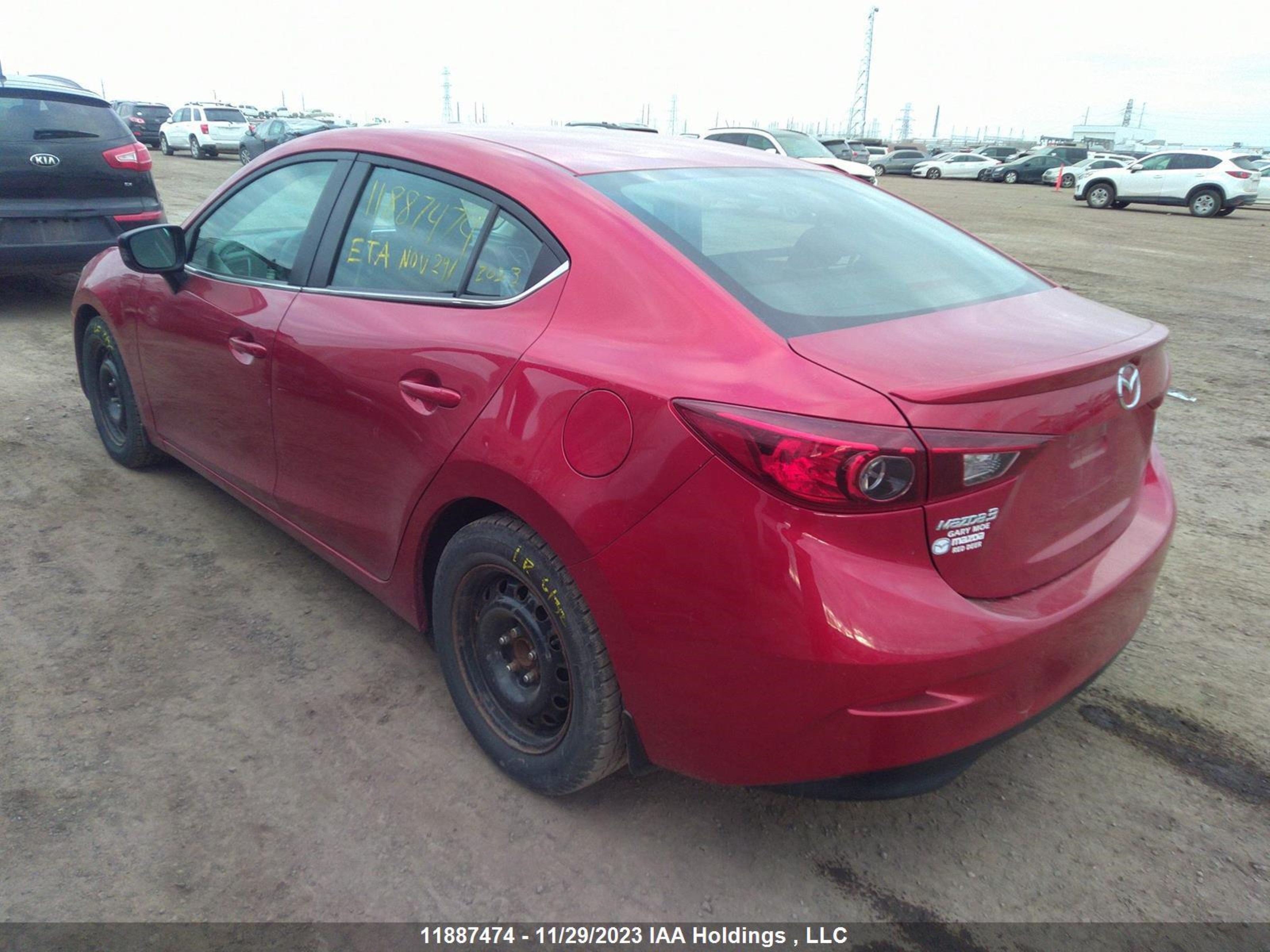 Photo 2 VIN: 3MZBM1V74EM108292 - MAZDA 3 