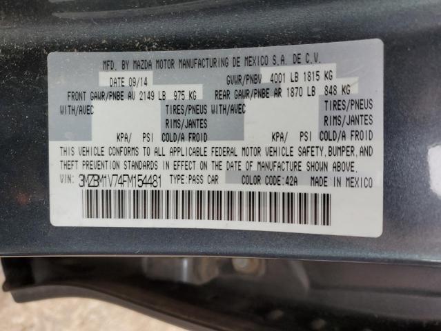 Photo 11 VIN: 3MZBM1V74FM154481 - MAZDA 3 TOURING 