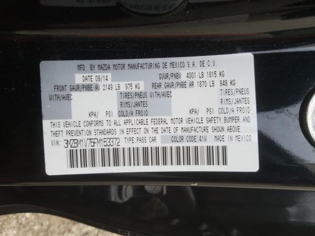 Photo 9 VIN: 3MZBM1V75FM153372 - MAZDA 3 TOURING 