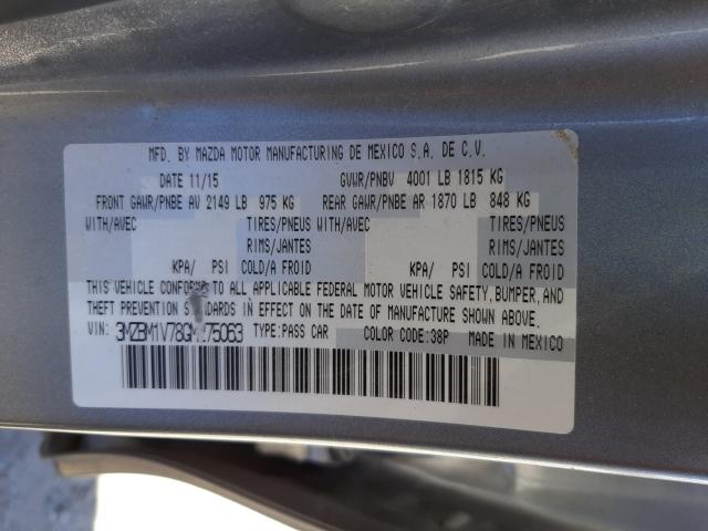 Photo 9 VIN: 3MZBM1V78GM275063 - MAZDA 3 TOURING 