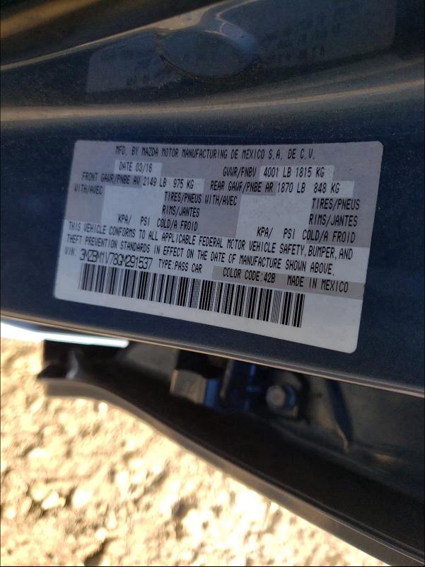 Photo 9 VIN: 3MZBM1V78GM291537 - MAZDA 3 TOURING 