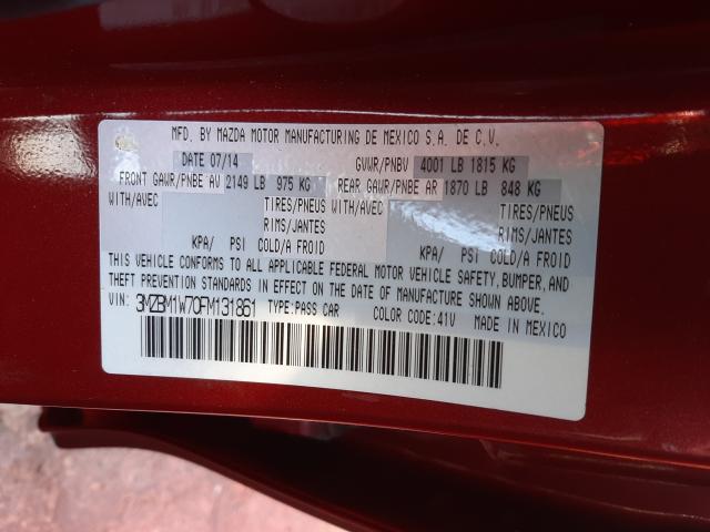 Photo 9 VIN: 3MZBM1W70FM131861 - MAZDA 3 GRAND TO 