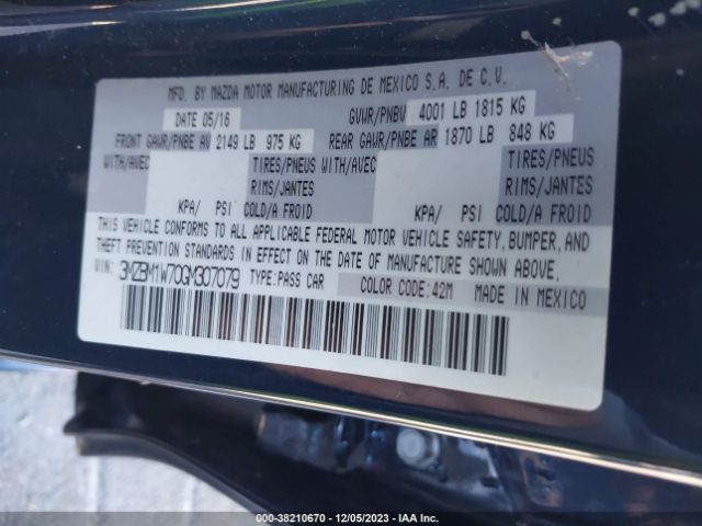 Photo 8 VIN: 3MZBM1W70GM307079 - MAZDA MAZDA3 