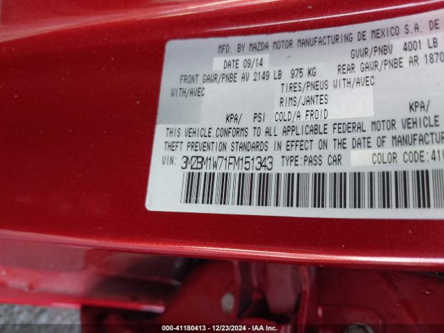 Photo 8 VIN: 3MZBM1W71FM151343 - MAZDA MAZDA3 