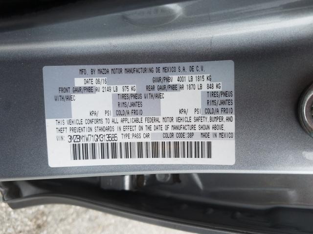 Photo 9 VIN: 3MZBM1W71GM313585 - MAZDA 3 TOURING 