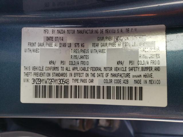 Photo 11 VIN: 3MZBM1W72FM130548 - MAZDA 3 GRAND TO 