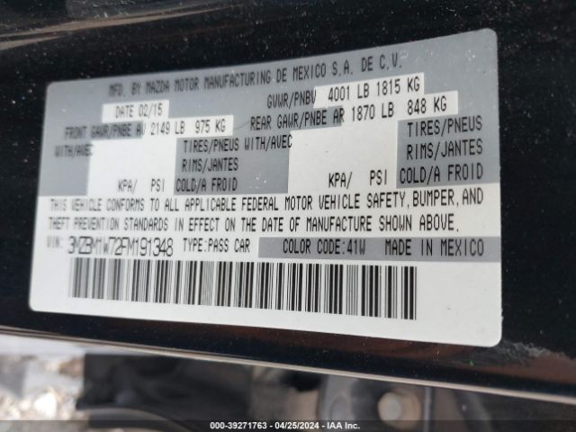 Photo 8 VIN: 3MZBM1W72FM191348 - MAZDA MAZDA3 