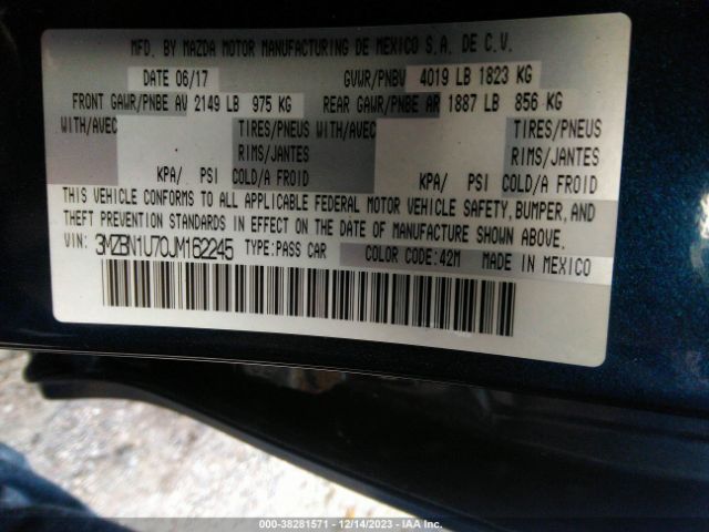 Photo 8 VIN: 3MZBN1U70JM162245 - MAZDA MAZDA3 