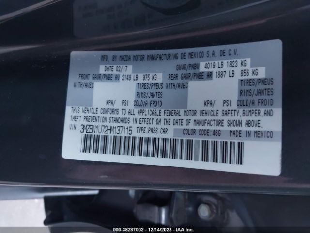 Photo 8 VIN: 3MZBN1U72HM137115 - MAZDA MAZDA3 