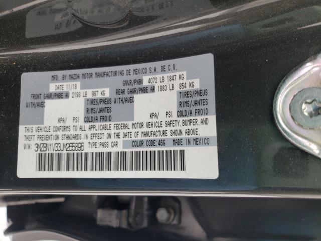 Photo 9 VIN: 3MZBN1V33JM265896 - MAZDA 3 TOURING 