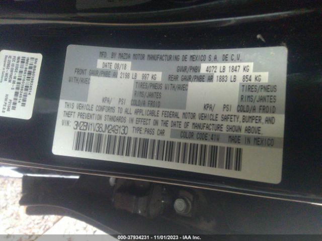 Photo 8 VIN: 3MZBN1V38JM249130 - MAZDA MAZDA3 4-DOOR 