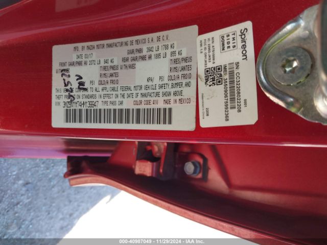 Photo 8 VIN: 3MZBN1V74HM139947 - MAZDA MAZDA3 