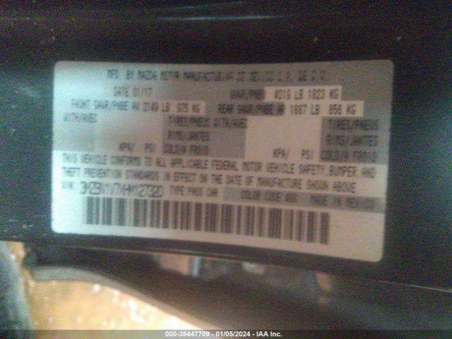 Photo 8 VIN: 3MZBN1V7XHM127320 - MAZDA MAZDA3 