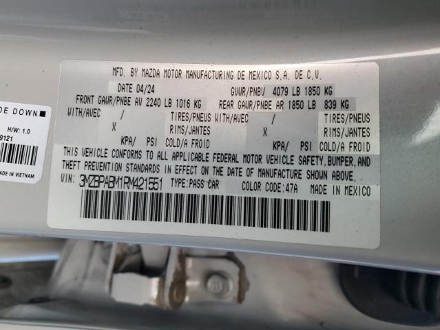 Photo 11 VIN: 3MZBPABM1RM421551 - MAZDA 3 SELECT S 