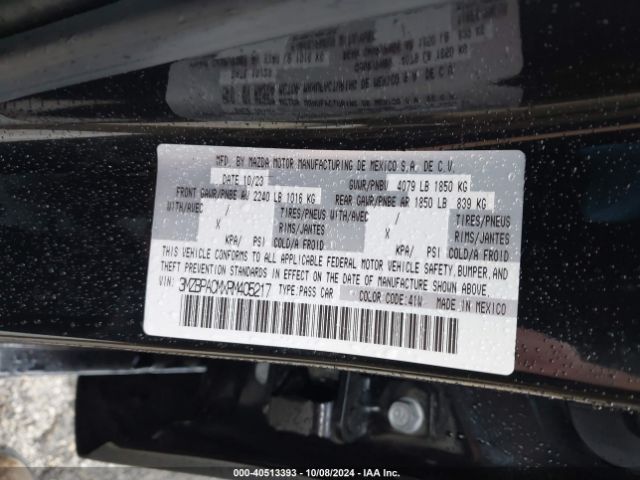 Photo 8 VIN: 3MZBPACMXRM405217 - MAZDA MAZDA3 