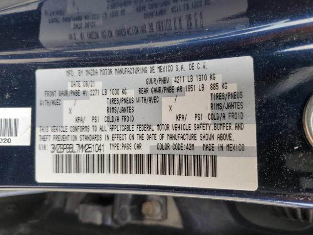 Photo 11 VIN: 3MZBPBBL7MM251041 - MAZDA 3 SELECT 