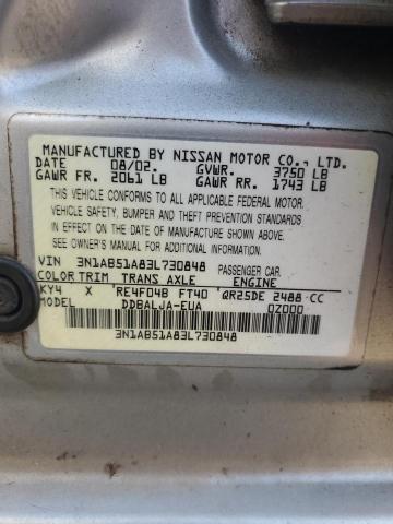 Photo 11 VIN: 3N1AB51A83L730848 - NISSAN SENTRA SE- 