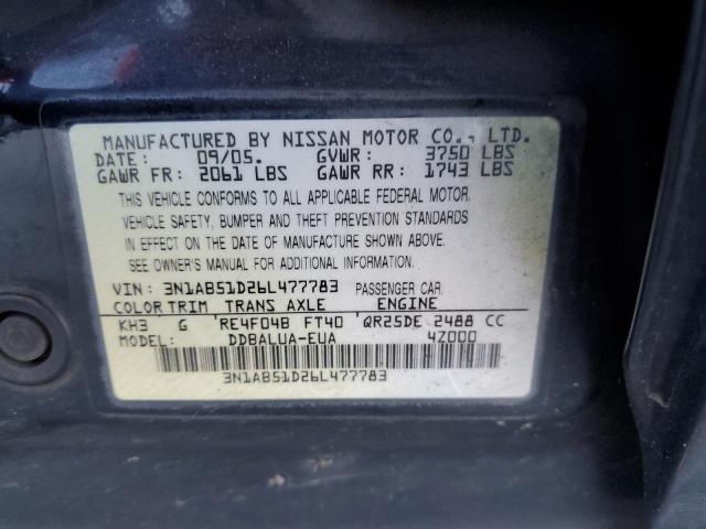 Photo 11 VIN: 3N1AB51D26L477783 - NISSAN ALL OTHER 