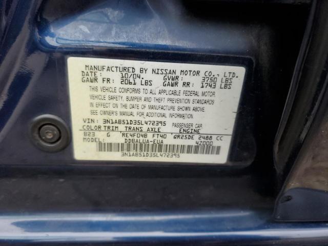 Photo 11 VIN: 3N1AB51D35L472395 - NISSAN SENTRA 