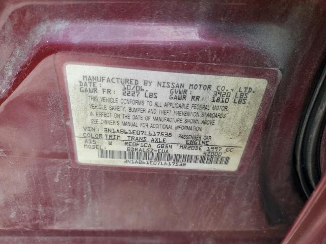 Photo 11 VIN: 3N1AB61E07L617538 - NISSAN SENTRA 