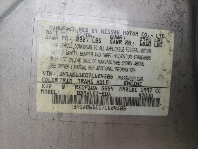 Photo 11 VIN: 3N1AB61E07L624585 - NISSAN SENTRA 