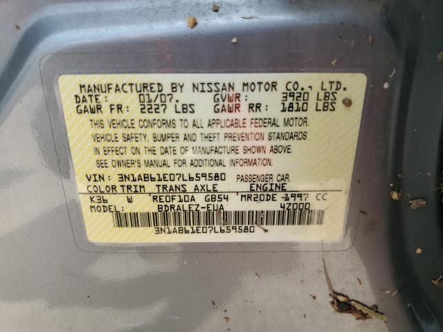 Photo 12 VIN: 3N1AB61E07L659580 - NISSAN SENTRA 2.0 