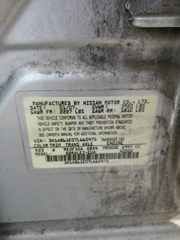 Photo 11 VIN: 3N1AB61E07L660471 - NISSAN SENTRA 