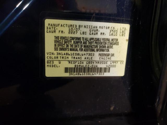 Photo 11 VIN: 3N1AB61E08L647303 - NISSAN SENTRA 2.0 