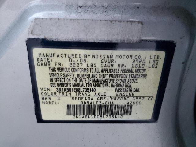 Photo 12 VIN: 3N1AB61E08L735140 - NISSAN SENTRA 