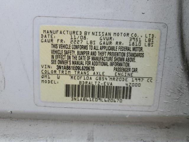 Photo 11 VIN: 3N1AB61E09L620670 - NISSAN SENTRA 2.0 