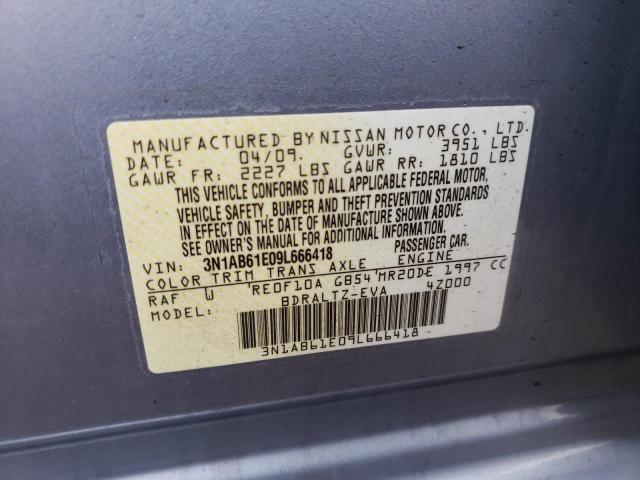 Photo 11 VIN: 3N1AB61E09L666418 - NISSAN SENTRA 