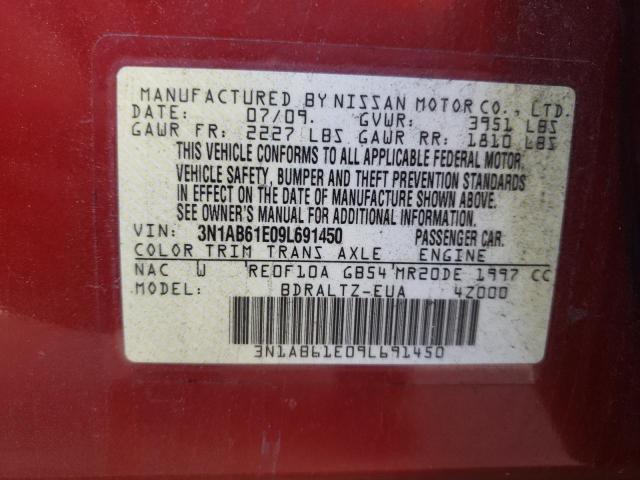 Photo 11 VIN: 3N1AB61E09L691450 - NISSAN SENTRA 