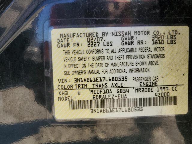 Photo 11 VIN: 3N1AB61E17L680535 - NISSAN SENTRA 2.0 