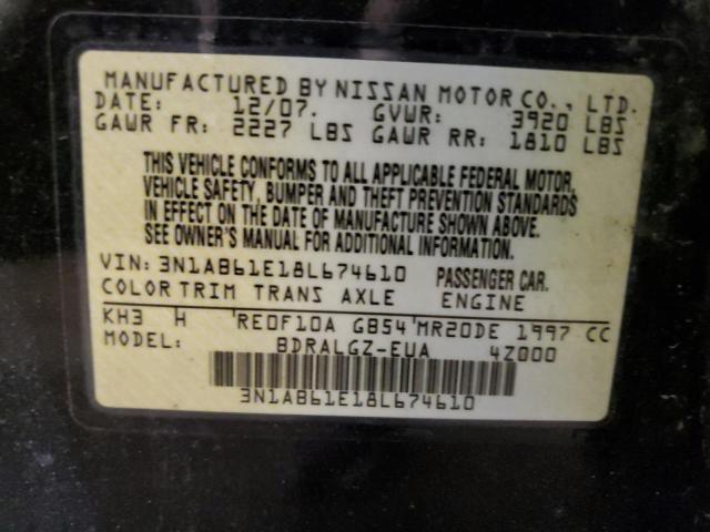 Photo 11 VIN: 3N1AB61E18L674610 - NISSAN SENTRA 