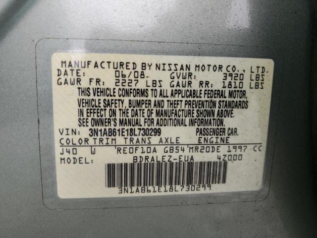 Photo 11 VIN: 3N1AB61E18L730299 - NISSAN SENTRA 