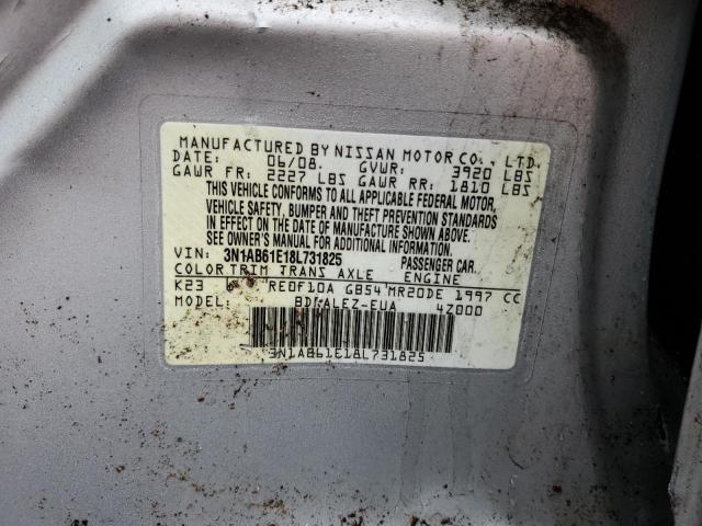 Photo 12 VIN: 3N1AB61E18L731825 - NISSAN SENTRA 