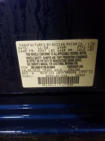 Photo 12 VIN: 3N1AB61E19L623884 - NISSAN SENTRA 