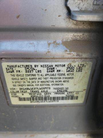 Photo 12 VIN: 3N1AB61E27L605973 - NISSAN SENTRA 