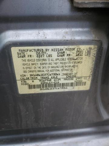 Photo 11 VIN: 3N1AB61E27L673061 - NISSAN SENTRA 